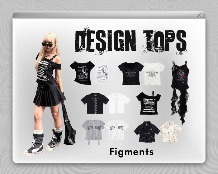 【Figments】デザイントップス