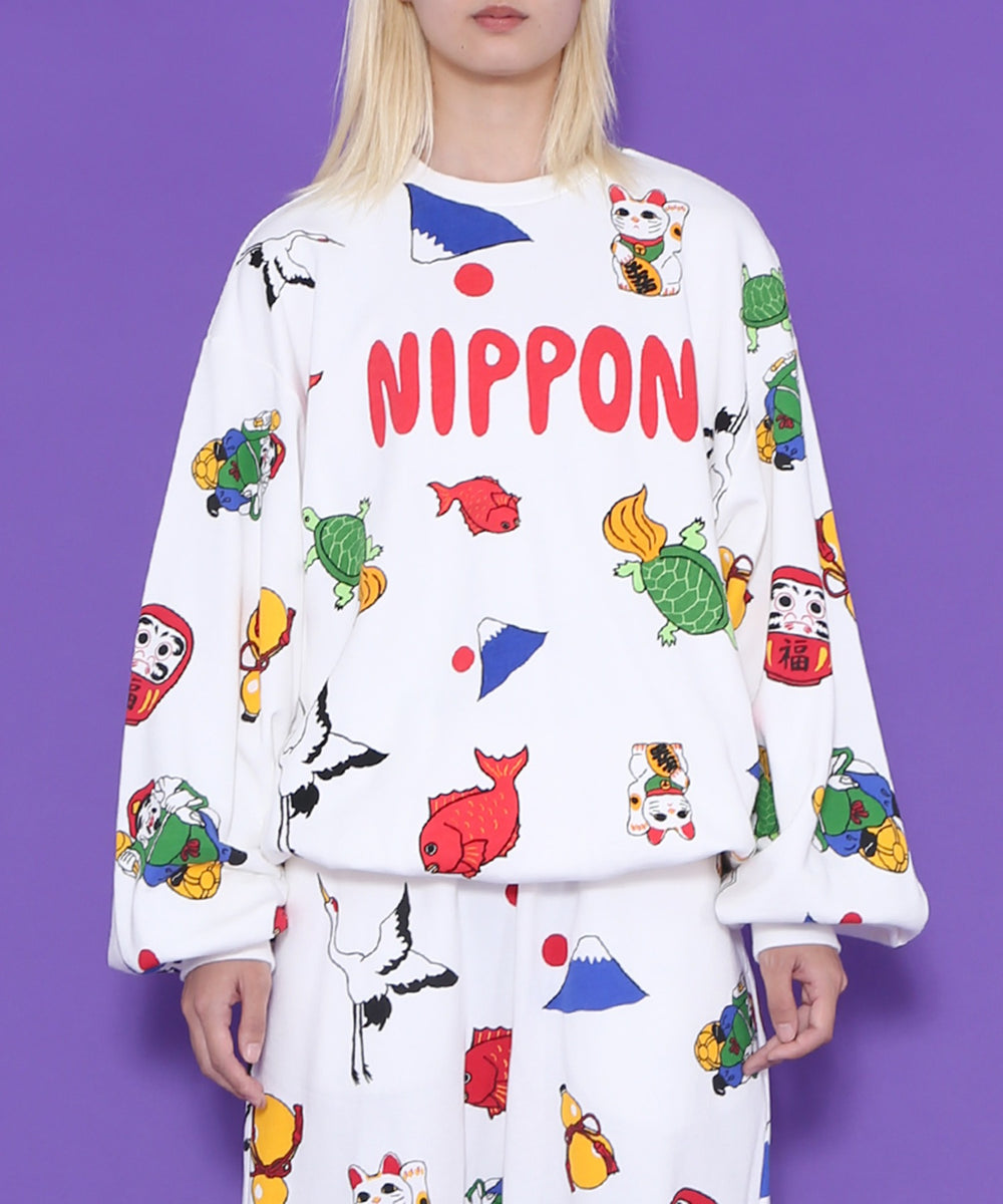 NIPPON総柄スウェット