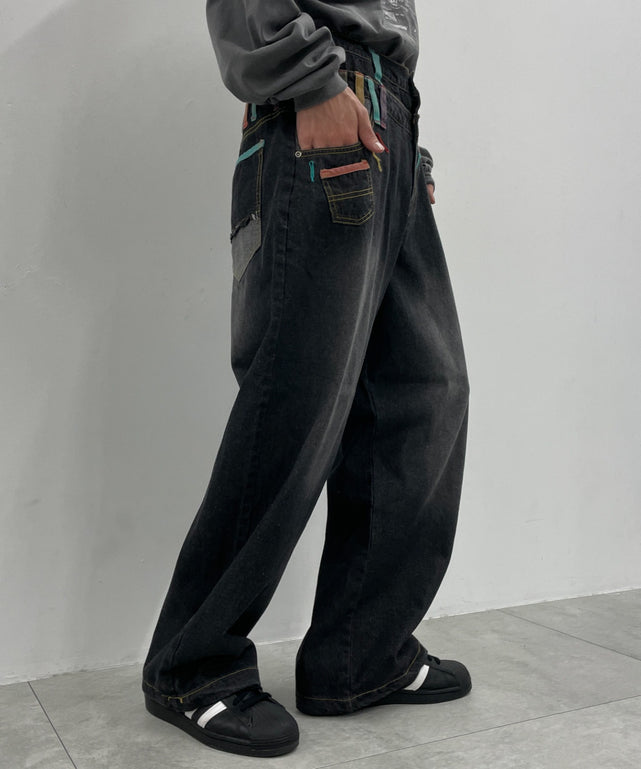 デニムブラックソノタ  モデル：175cm L着用