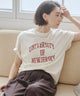カレッジロゴプリントTee/ナチュラル(ベージュその他)