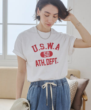 カレッジロゴプリントTee