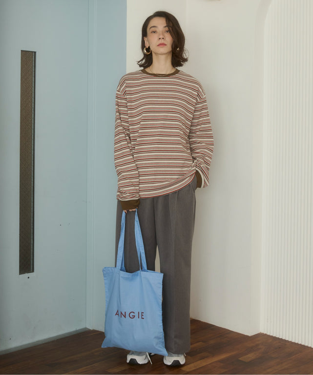 マルチボーダーオーバーサイズロンT