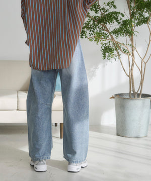 バレルレッグデニムパンツ