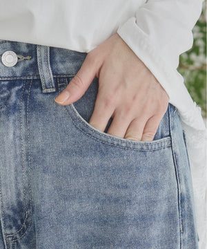バレルレッグデニムパンツ