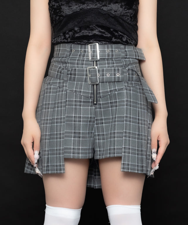 ブラックチェック モデル:150cm F着用