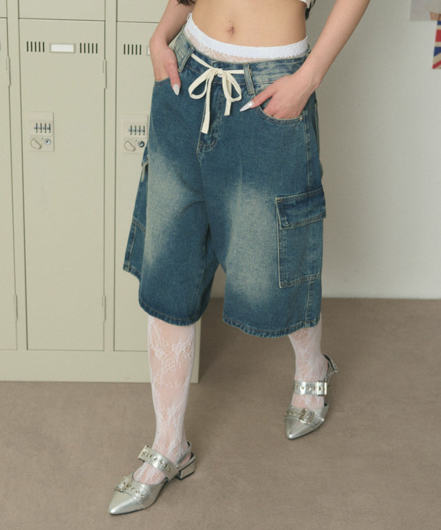 デニム中濃 モデル：163cm S着用