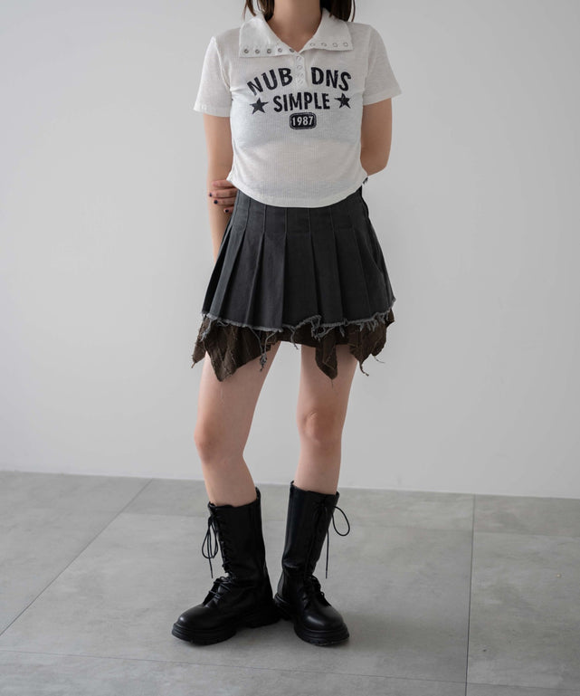 ホワイト 　モデル:155cm F着用