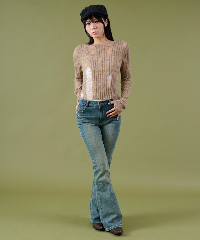ベージュ モデル：160cm F着用