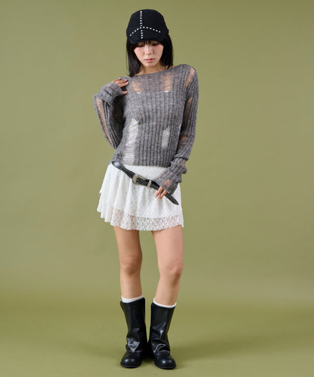 グレー モデル：160cm F着用