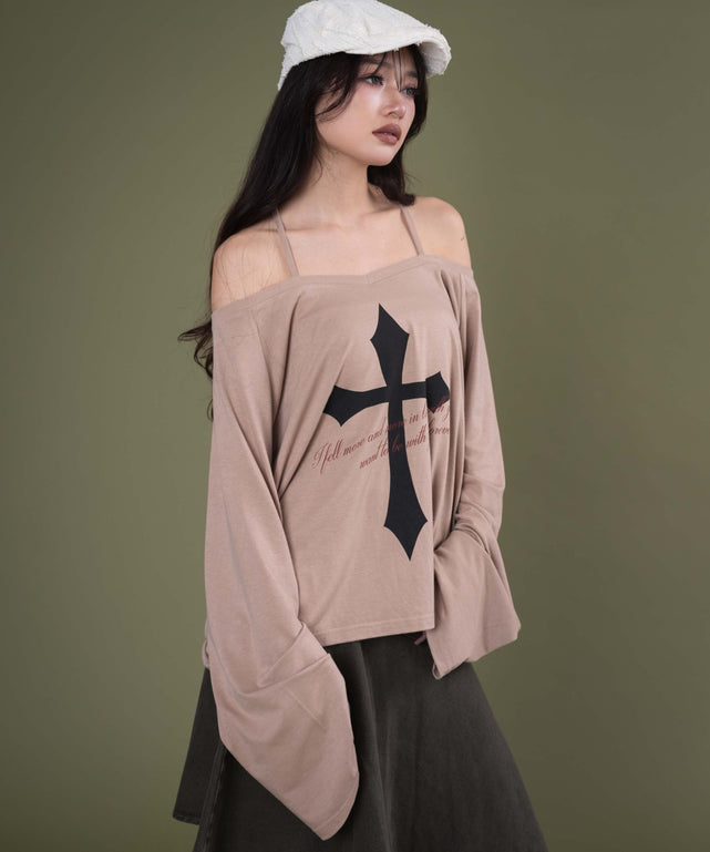 ベージュ モデル：163cm F着用