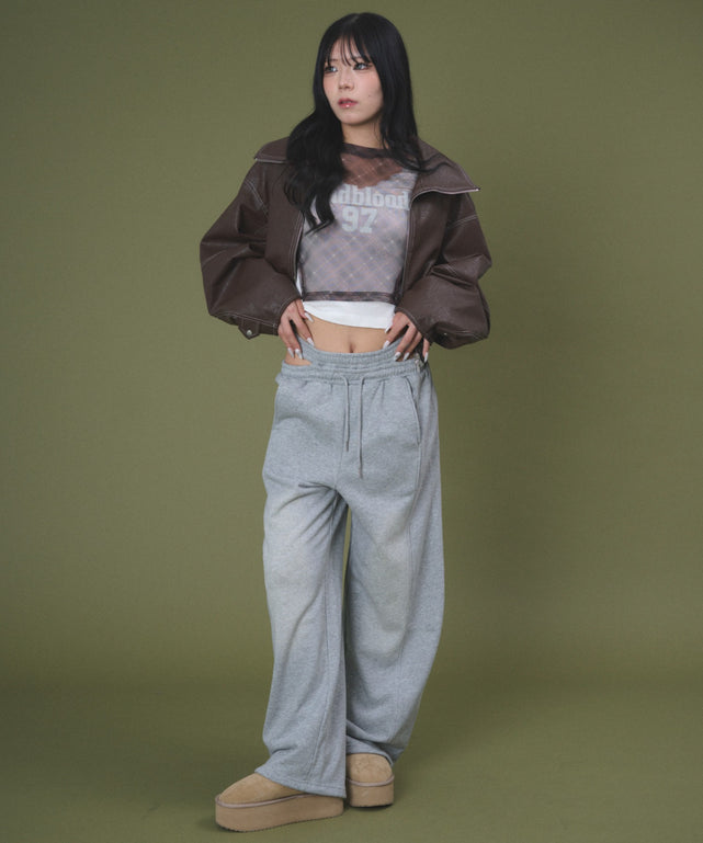杢グレー モデル：160cm F着用