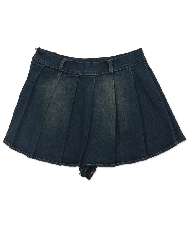 プリーツブラストミニスカパン