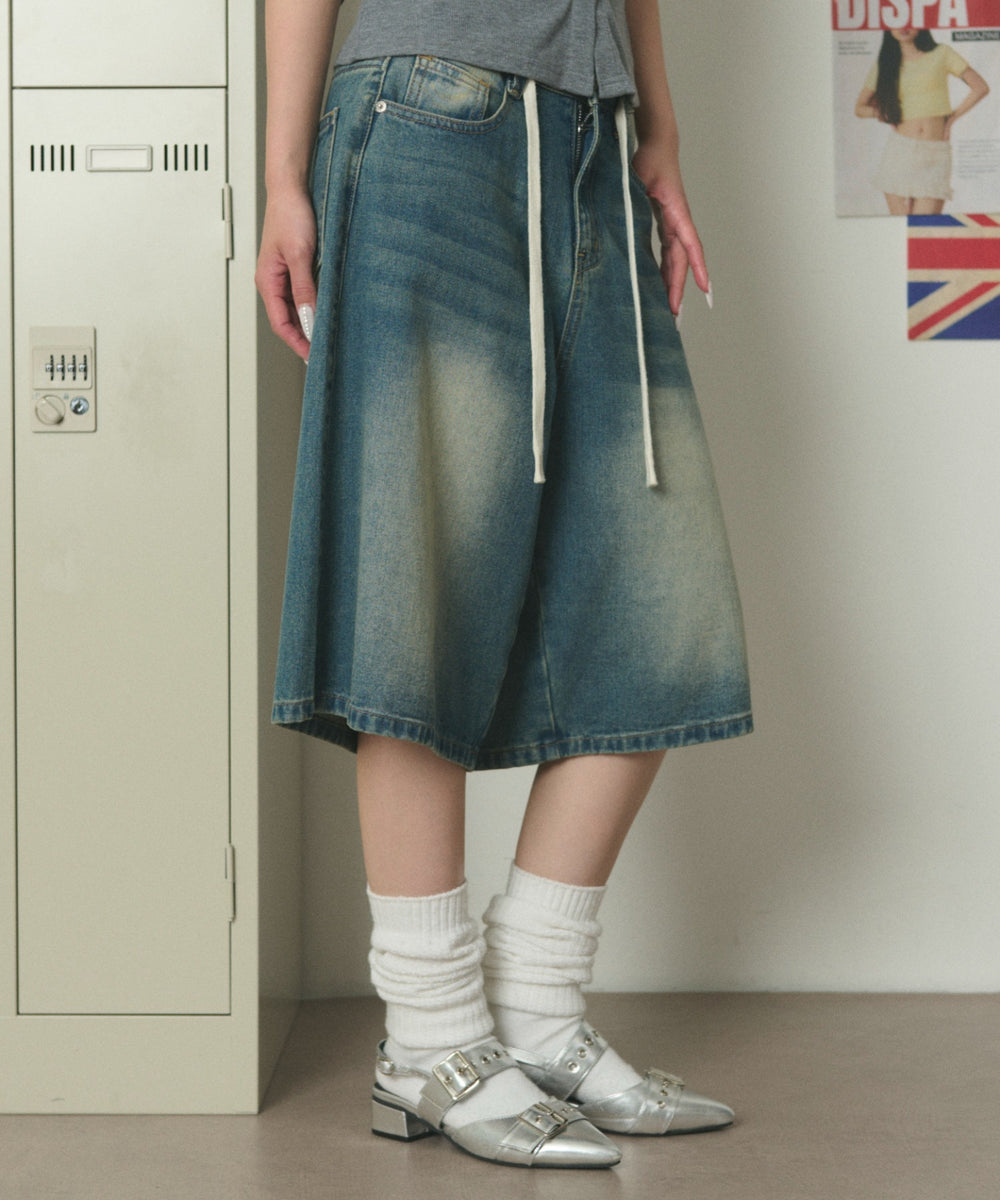 デニム中濃 モデル：163cm S着用