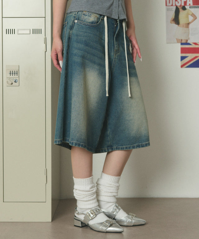 デニム中濃 モデル：163cm S着用
