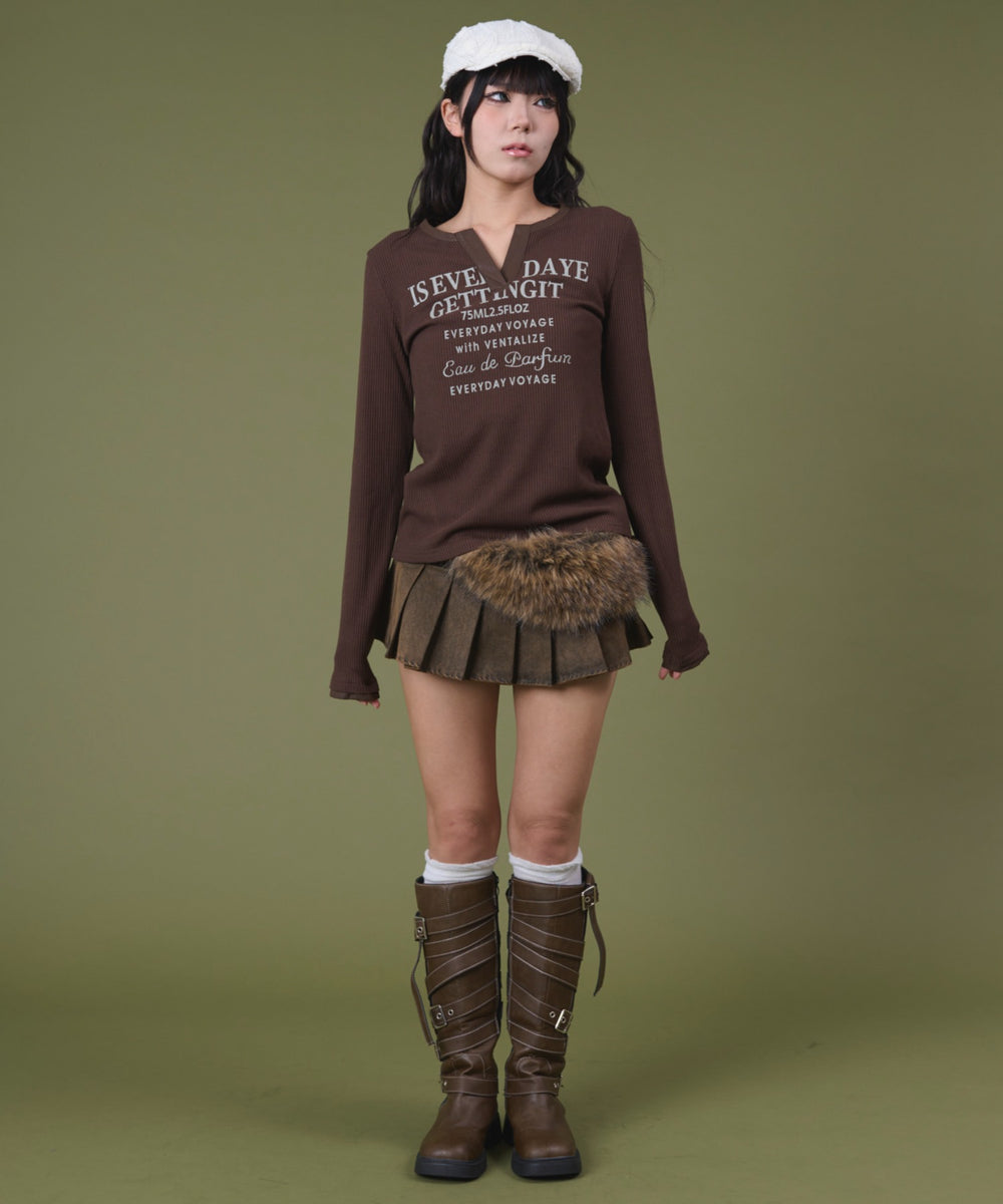 ブラウン モデル：160cm F着用