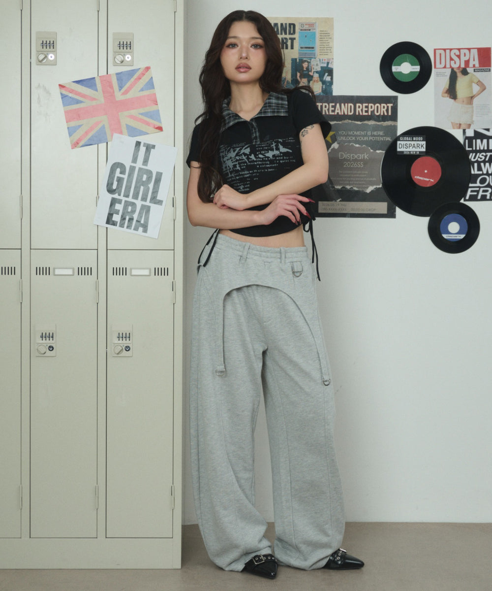 杢グレー モデル：163cm F着用
