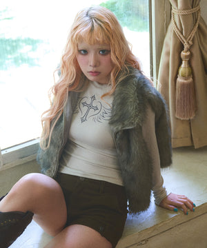 ベージュ モデル：154cm F着用