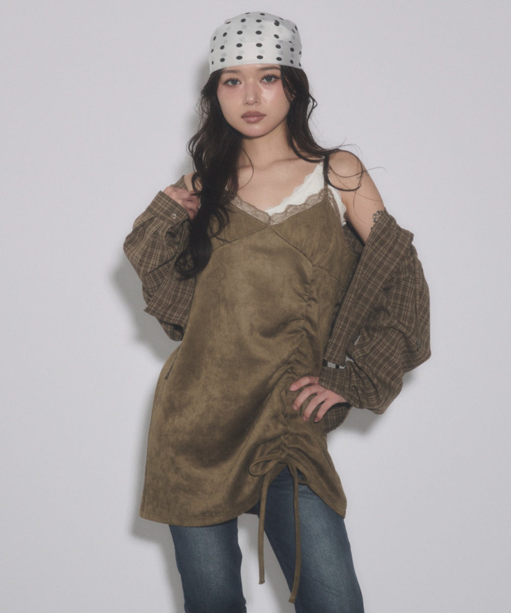 ブラウン モデル：163cm F着用