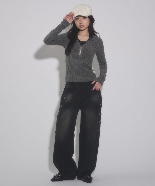チャコール モデル：163cm F着用