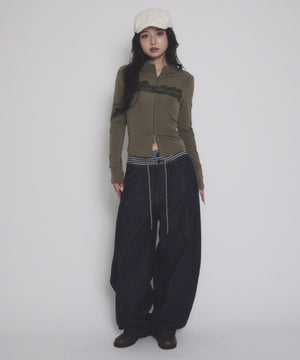カーキ モデル：163cm F着用