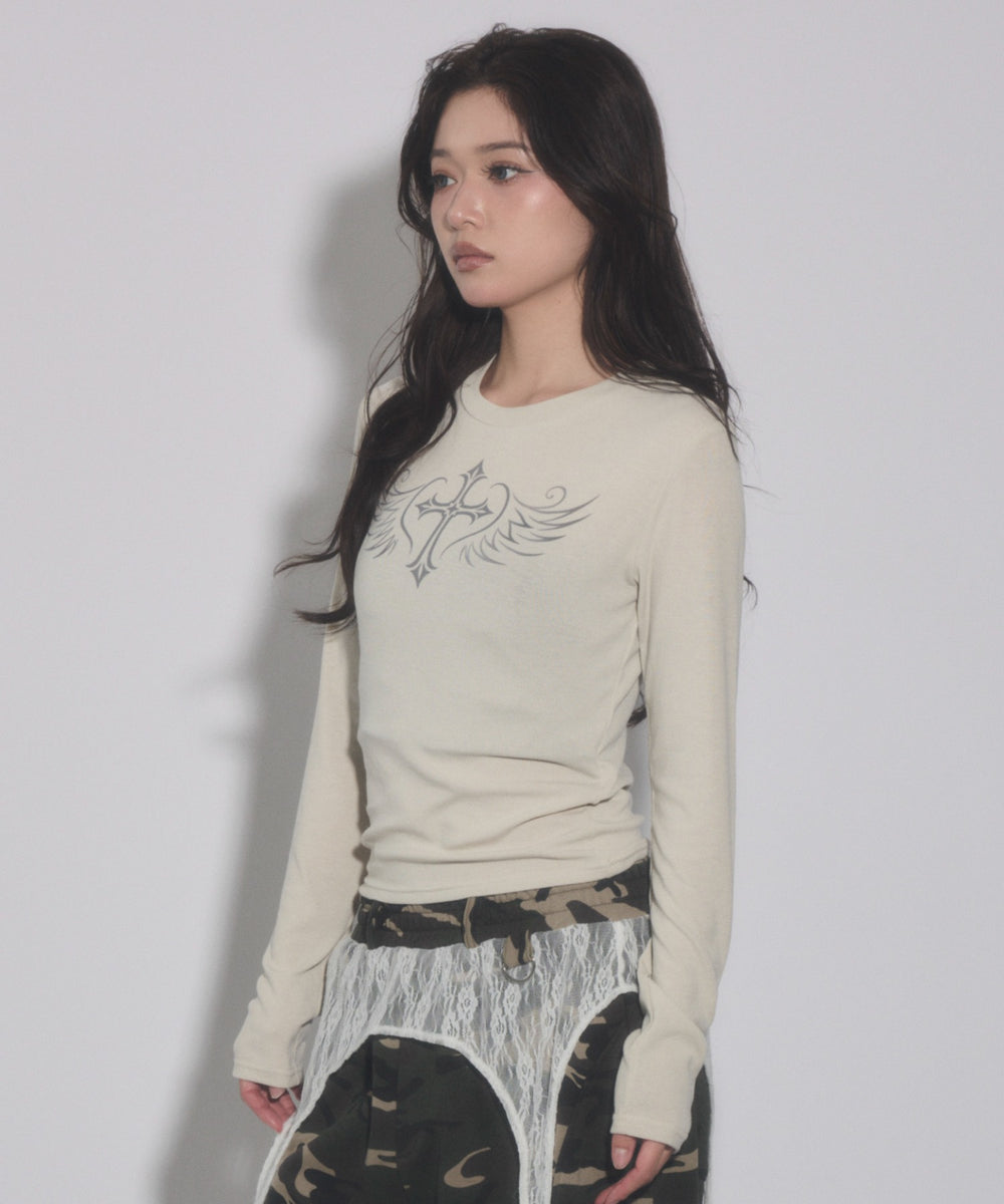 ベージュ モデル：163cm F着用