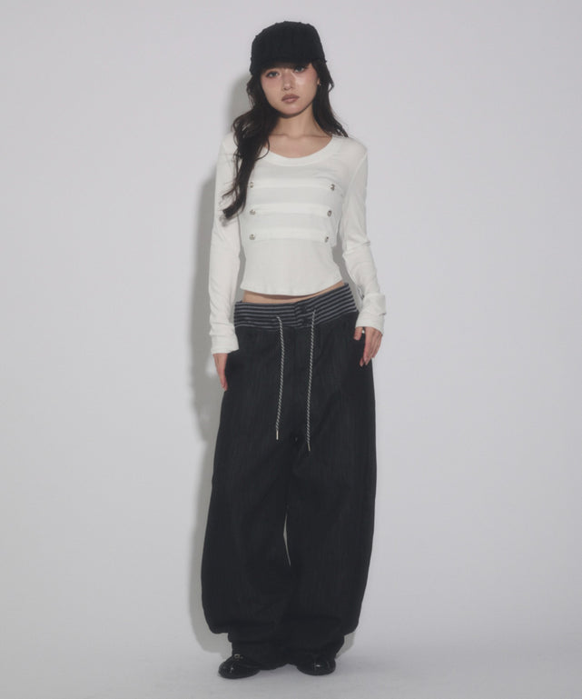 ホワイト モデル：163cm F着用