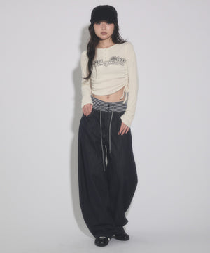デニム モデル：163cm S着用
