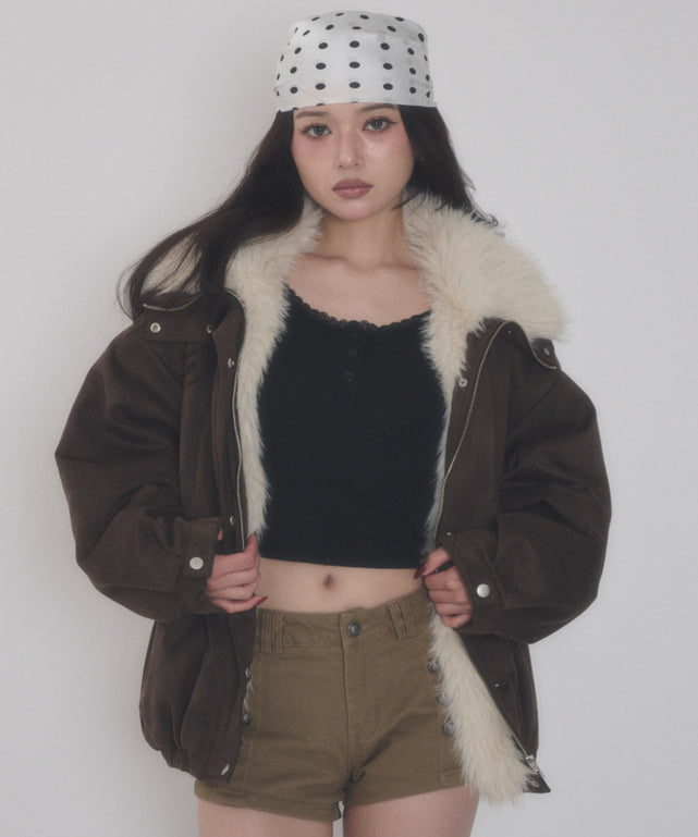 ブラウン モデル：163cm F着用