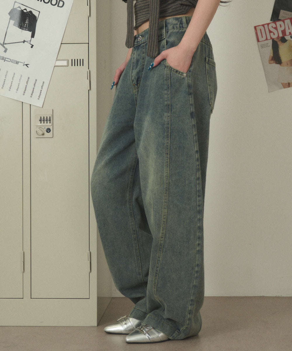 デニム中濃 モデル：163cm F着用