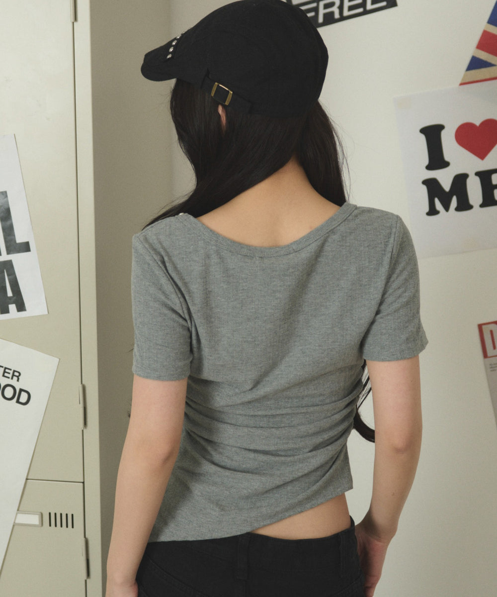 杢グレー モデル：163cm F着用