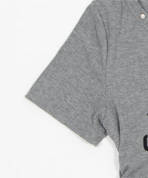 スタッズジップVネックSS　Tシャツ