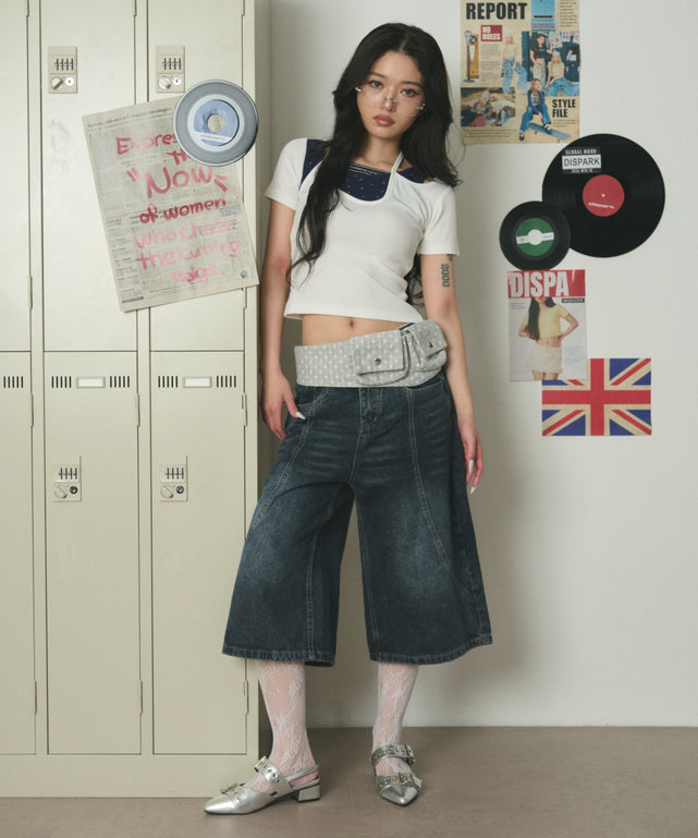 デニム中濃 モデル：163cm S着用