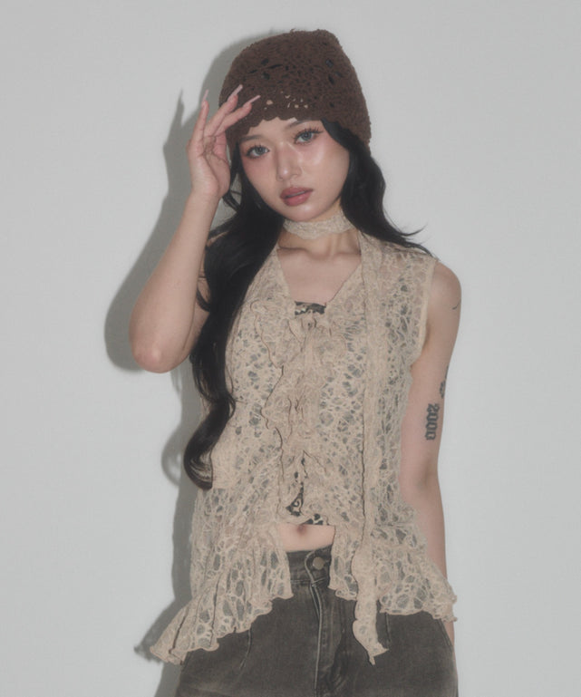 ベージュ モデル：163cm F着用