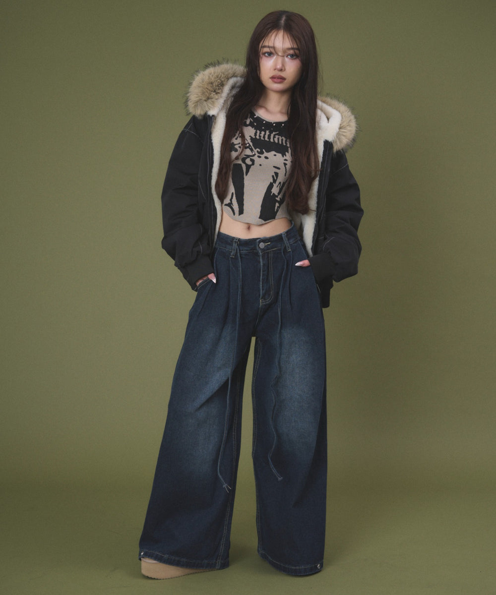 デニム濃 モデル：163cm S着用