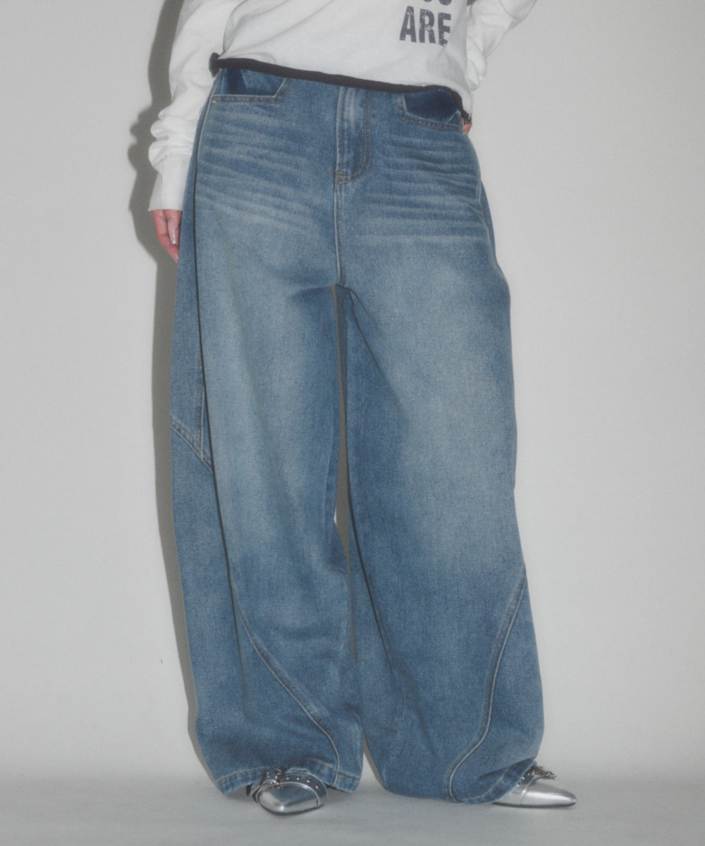 デニム中濃 モデル：163cm S着用