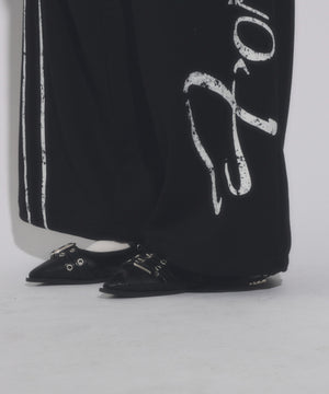 レイヤードプリントスウェットパンツ