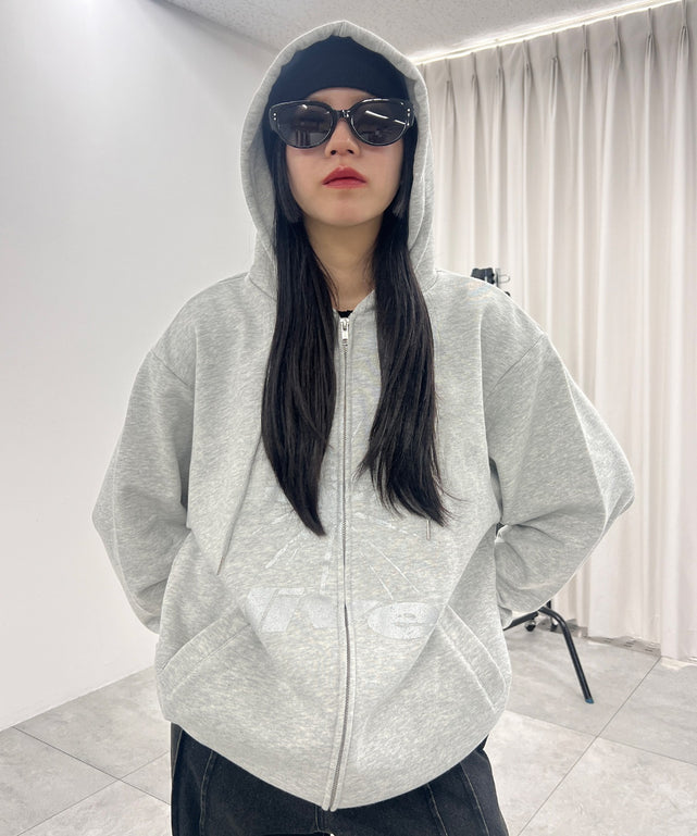 杢グレー モデル：154㎝ L着用