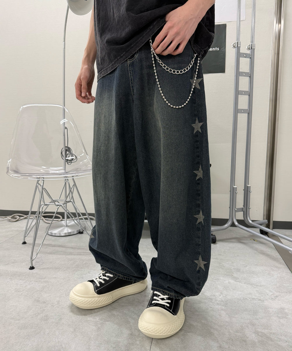 デニム中濃 モデル:176m M着用