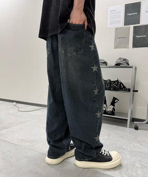 デニム中濃 モデル:176m M着用