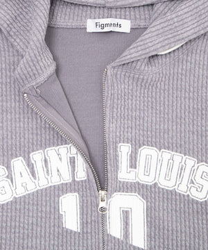 SAINT LOUISニットZIPパーカー