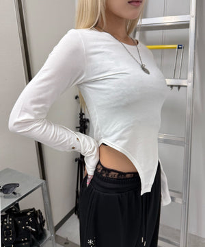 ホワイト モデル：160㎝ F着用