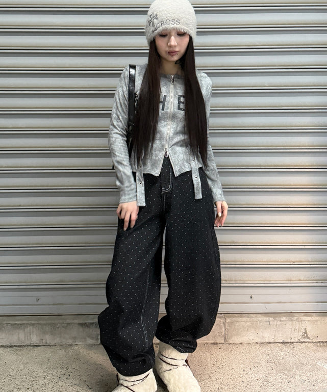 グレー モデル：160㎝ FREE着用