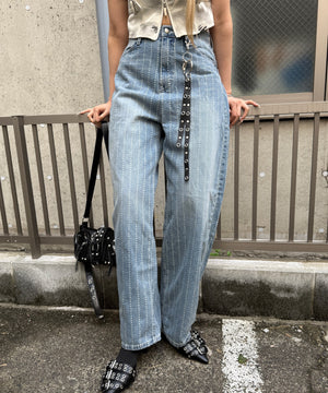 デニム中濃 モデル:168cm L着用