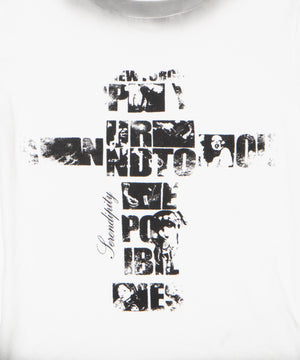 フェードクロスロゴTシャツ