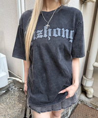 フェード発泡ロゴTシャツ