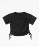 サイドギャザーピグメントTシャツ