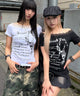 オフショルレースロゴTシャツ