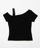 オフショルスカルTシャツ