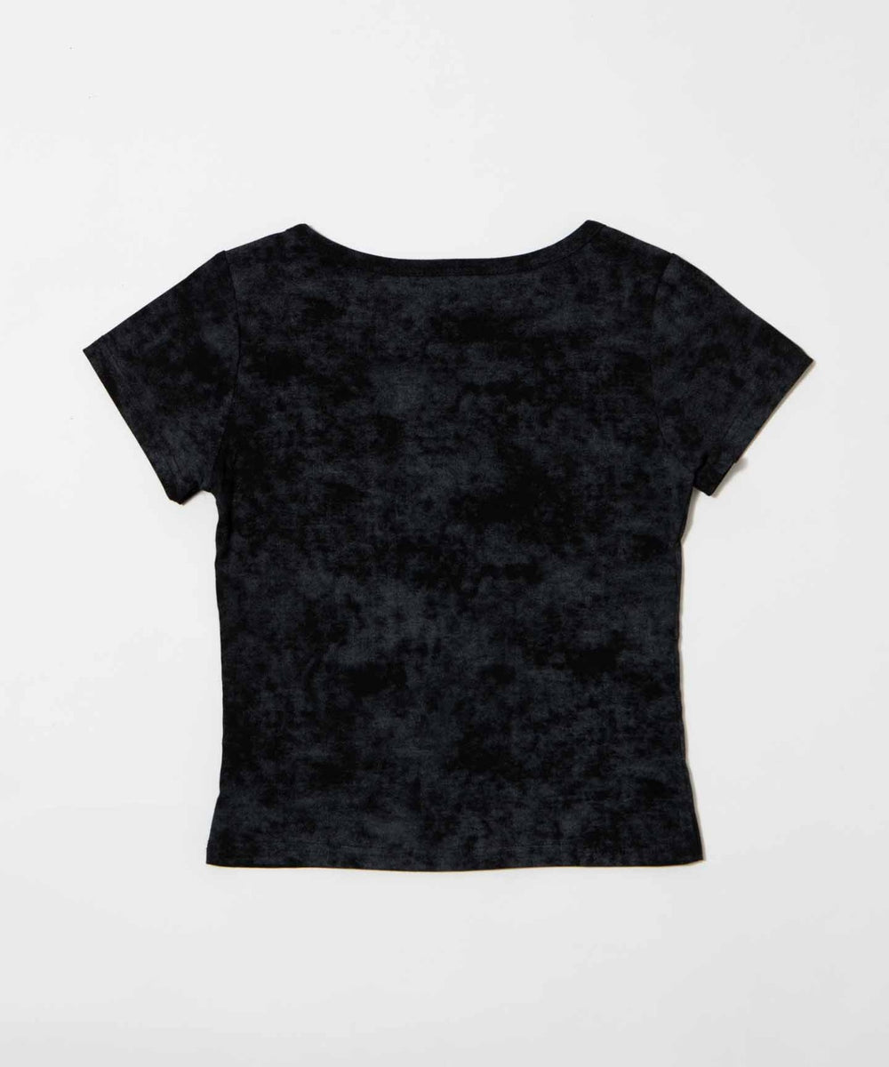 ゴシックアイコンレースアップTシャツ
