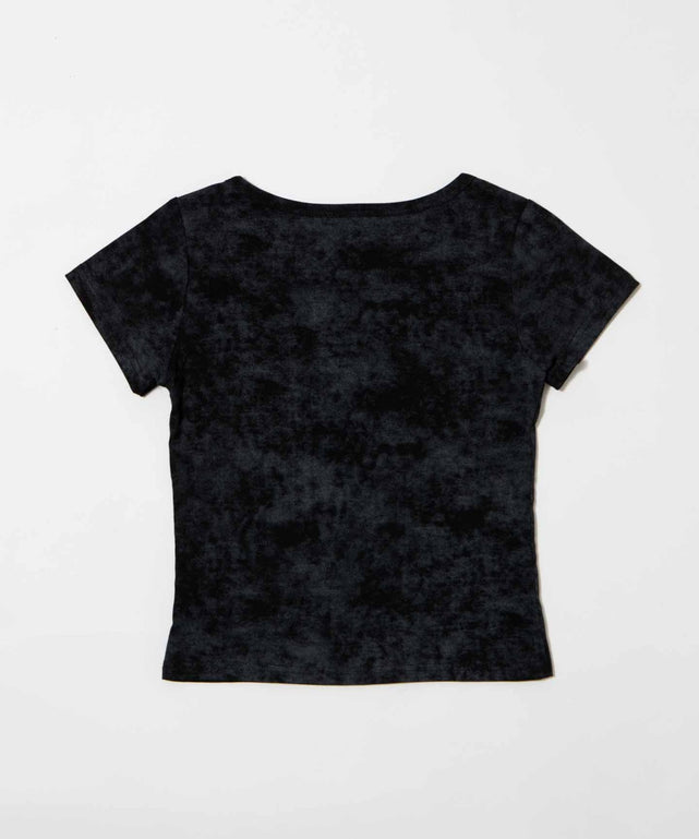 ゴシックアイコンレースアップTシャツ